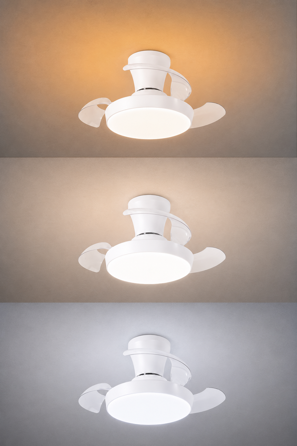 LED FAN Ceiling 20W/3CCT White Body + Remote Control - energy label