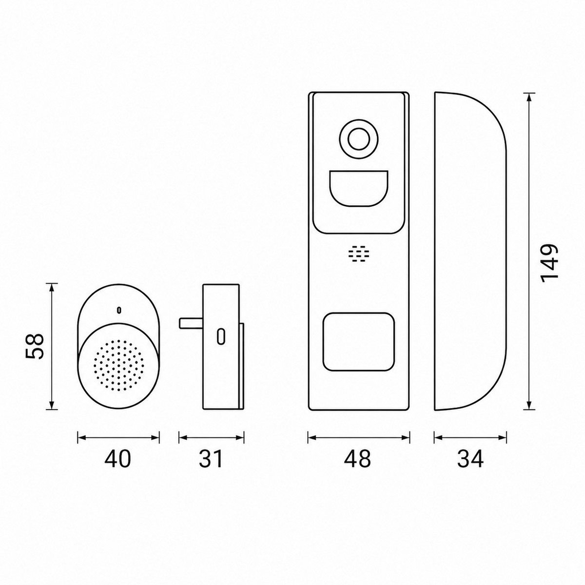 4MP Wi-Fi Battery Video Doorbell - image 4