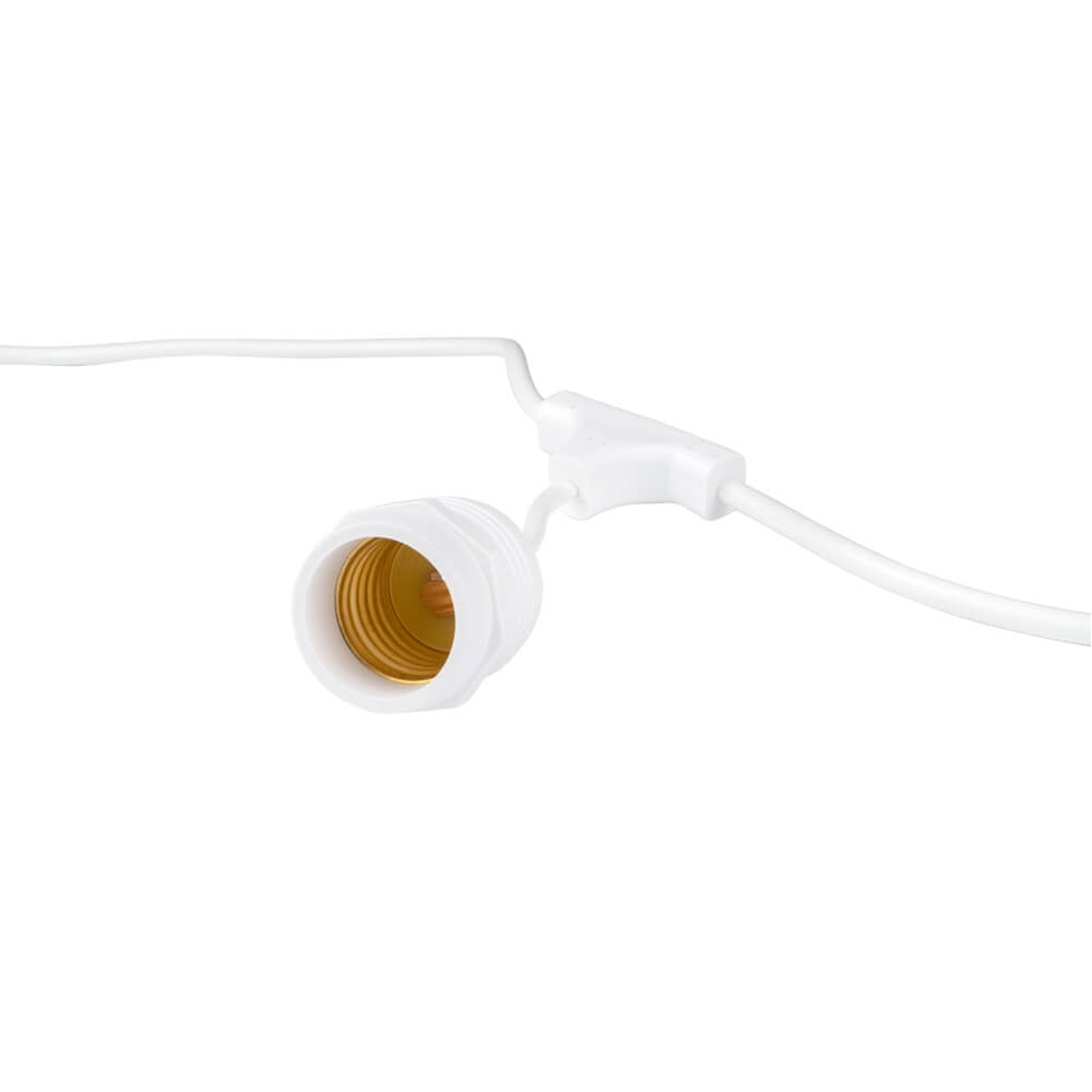 Outdoor String Light White 15PCS E27 14.4M Suspended Sockets - Bulbs Not Included - image 3