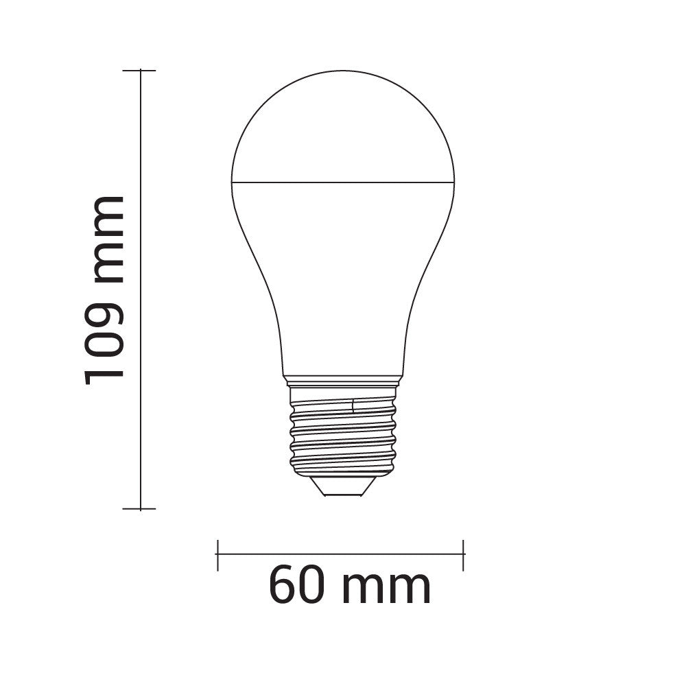 LED Plastic Bulb E27 A60 5 Years Warranty - image 3