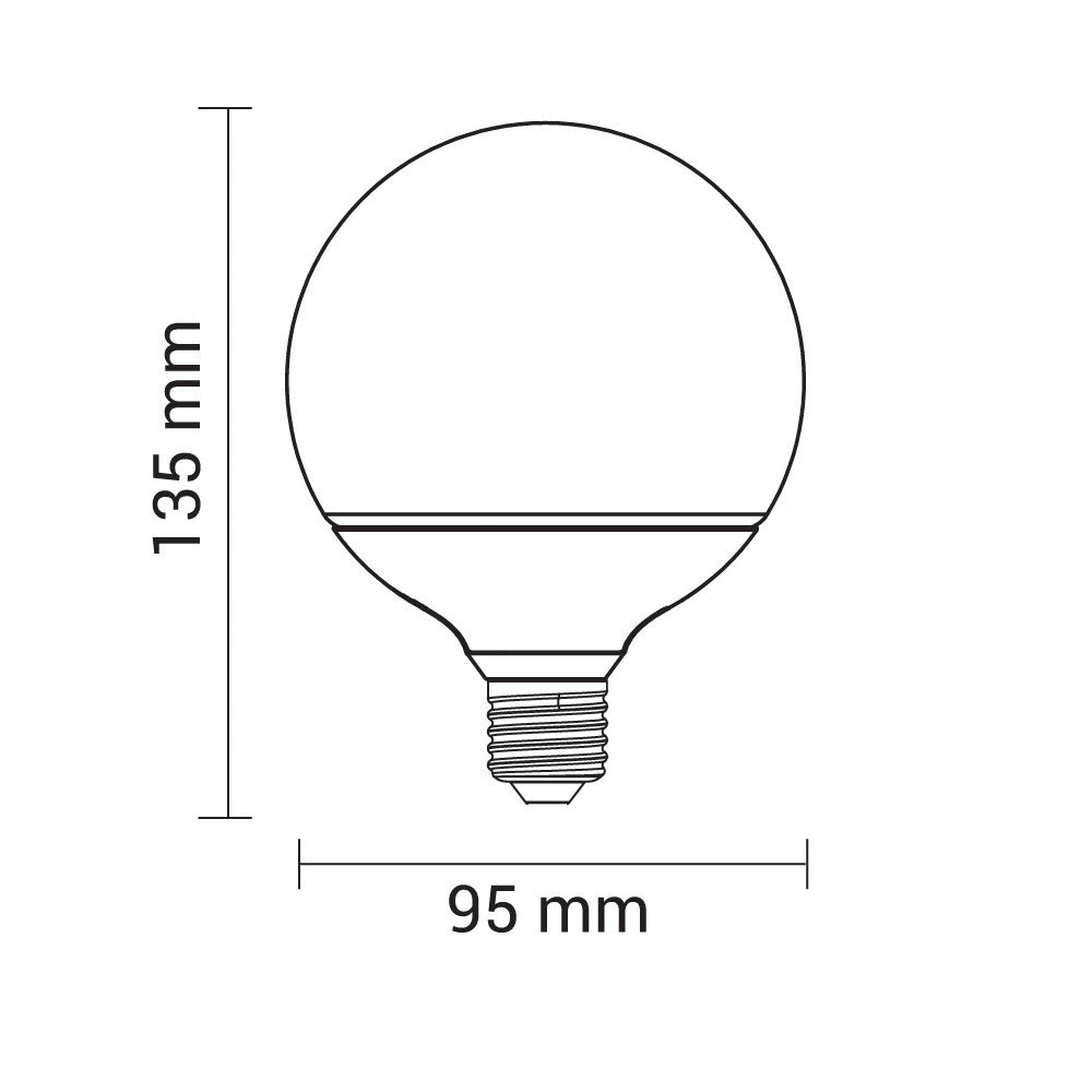 LED Plastic Bulb G95 E27 - image 3