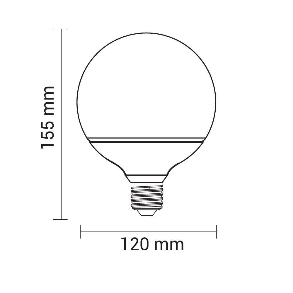 LED Plastic Bulb G120 E27 - image 3
