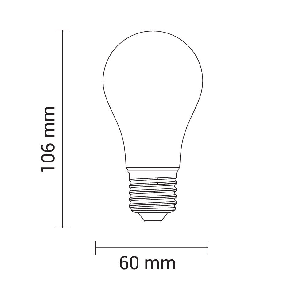 LED Filament Bulb A60 E27 - image 3