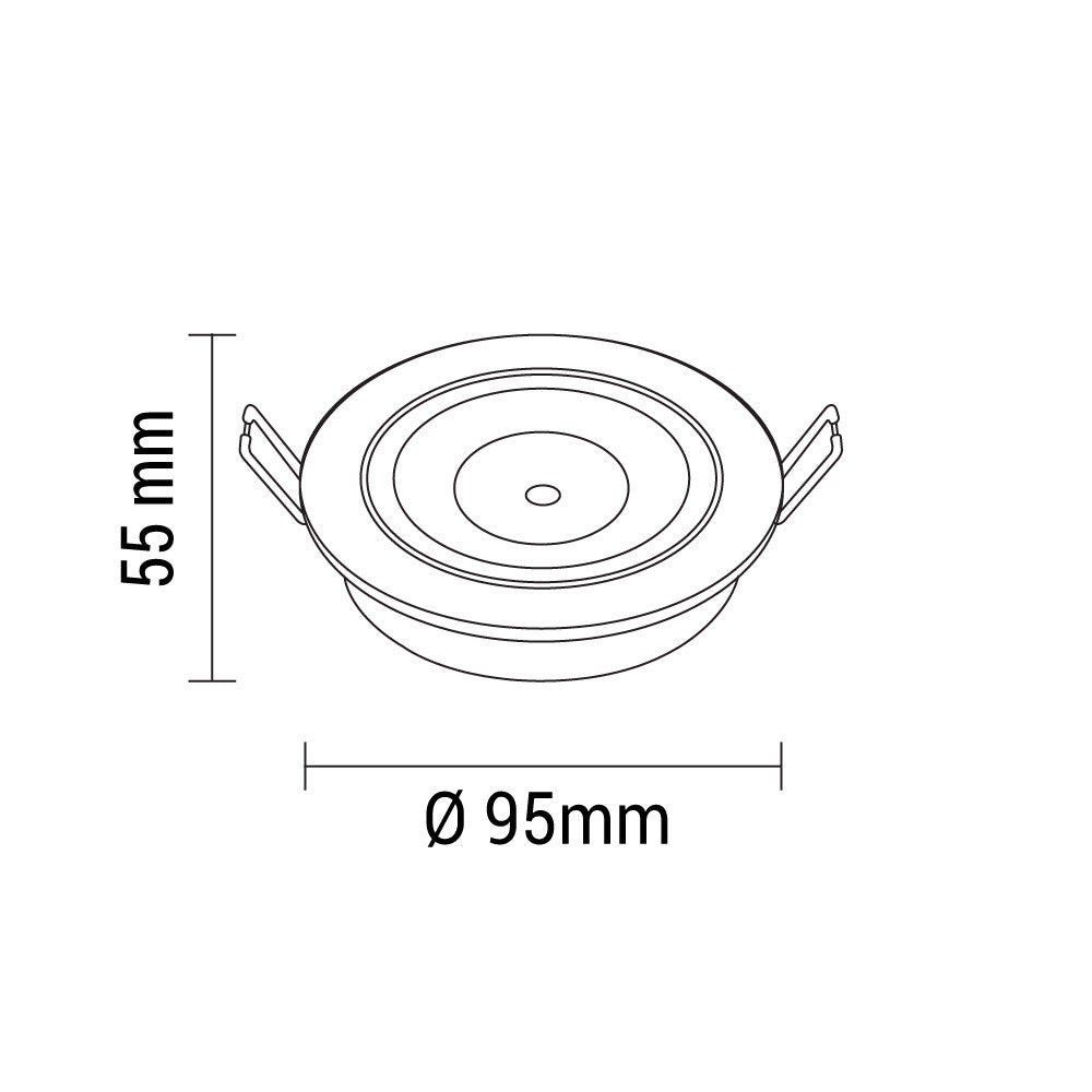 LED COB Downlight Round Rotatable 60° - image 3