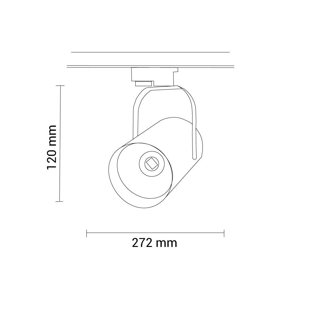 LED Interior Track Light White Body COB - image 3
