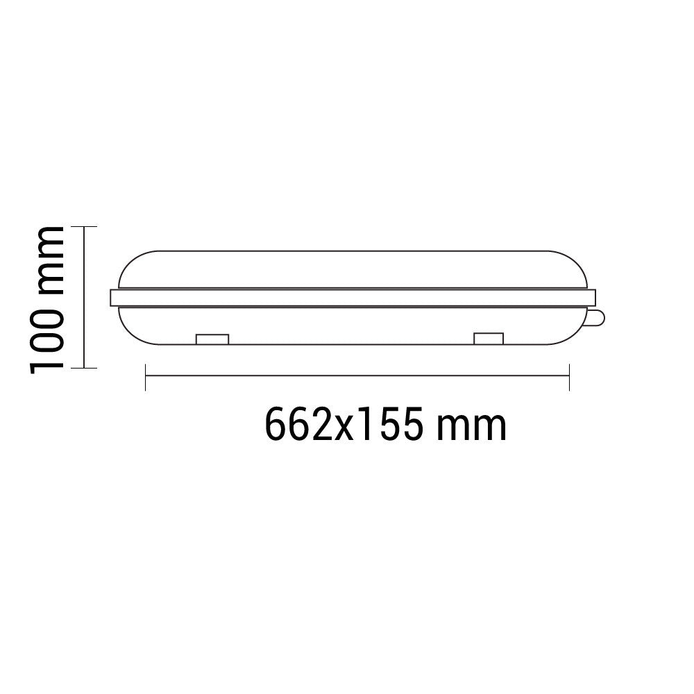 Double T8 Tube Fixture For One Side Power - product view