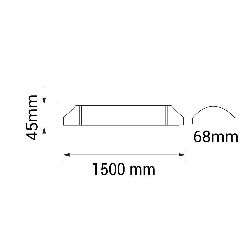 LED Batten Fitting IP65 - image 3