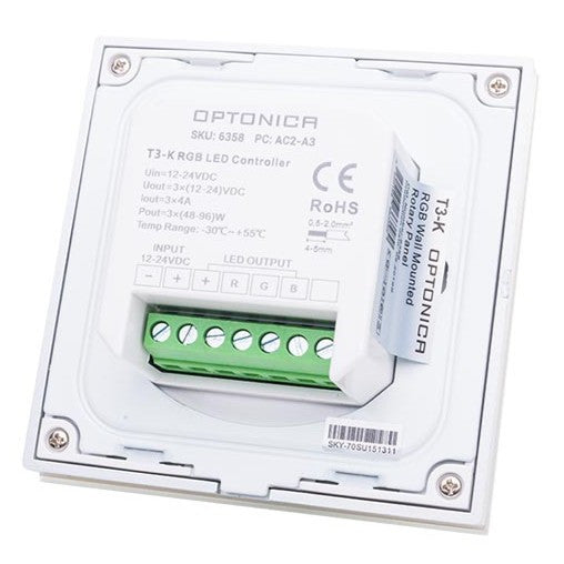 LED RGB Controller T3-K White Max 12A 244W/488W - product view