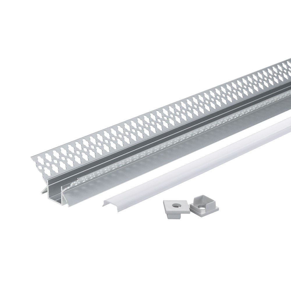 Aluminium Profile For LED Strip Ggray Built In (L=2m) - product view